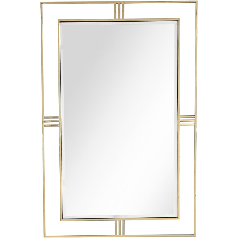 Modern Black and Gold Console Table and Mirror Set By Homeroots | Console Tables | Modishstore - 4