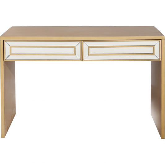 Antiqued Gold Finish Console Table By Homeroots - 396840