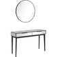 Smokey Grey Mirror and Console Table By Homeroots | Console Tables | Modishstore - 5