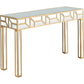 Gold Geometric Console Table By Homeroots | Console Tables | Modishstore