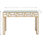 Gold Geometric Console Table By Homeroots | Console Tables | Modishstore - 4