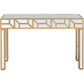 Gold Geometric Console Table By Homeroots | Console Tables | Modishstore - 5