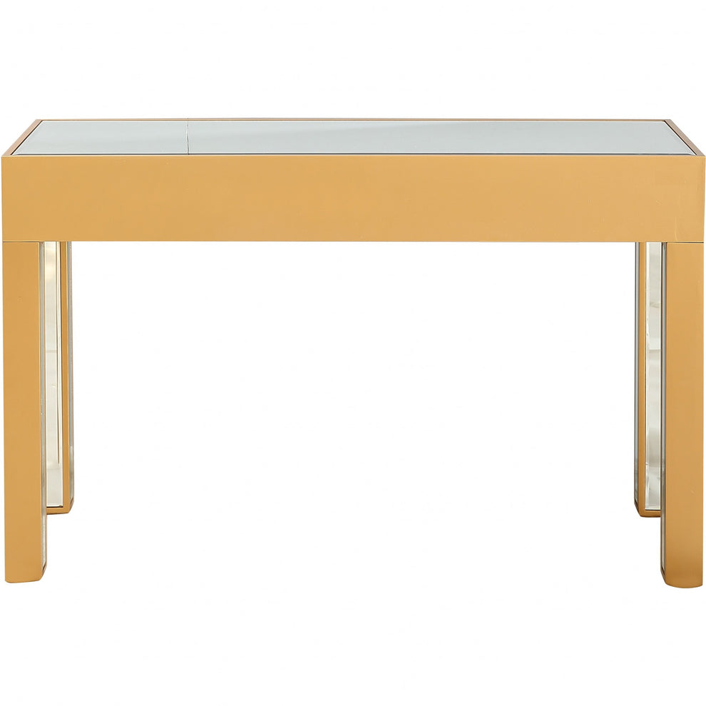 Gold Geometric Console Table By Homeroots | Console Tables | Modishstore - 8