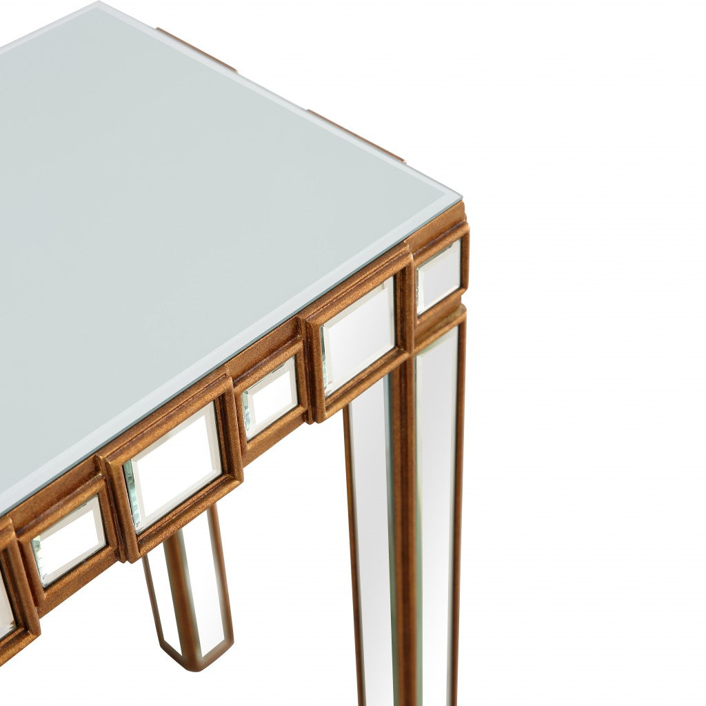 Square Reflective Mirror Console Table By Homeroots | Console Tables | Modishstore - 8