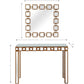 Square Reflective Mirror and Console Table By Homeroots | Console Tables | Modishstore - 3