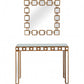 Square Reflective Mirror and Console Table By Homeroots | Console Tables | Modishstore - 4