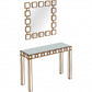 Square Reflective Mirror and Console Table By Homeroots | Console Tables | Modishstore - 6
