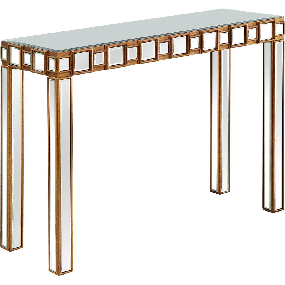 Square Reflective Mirror and Console Table By Homeroots | Console Tables | Modishstore - 9