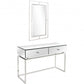 Silver Chic Mirror and Console Table By Homeroots | Console Tables | Modishstore - 5