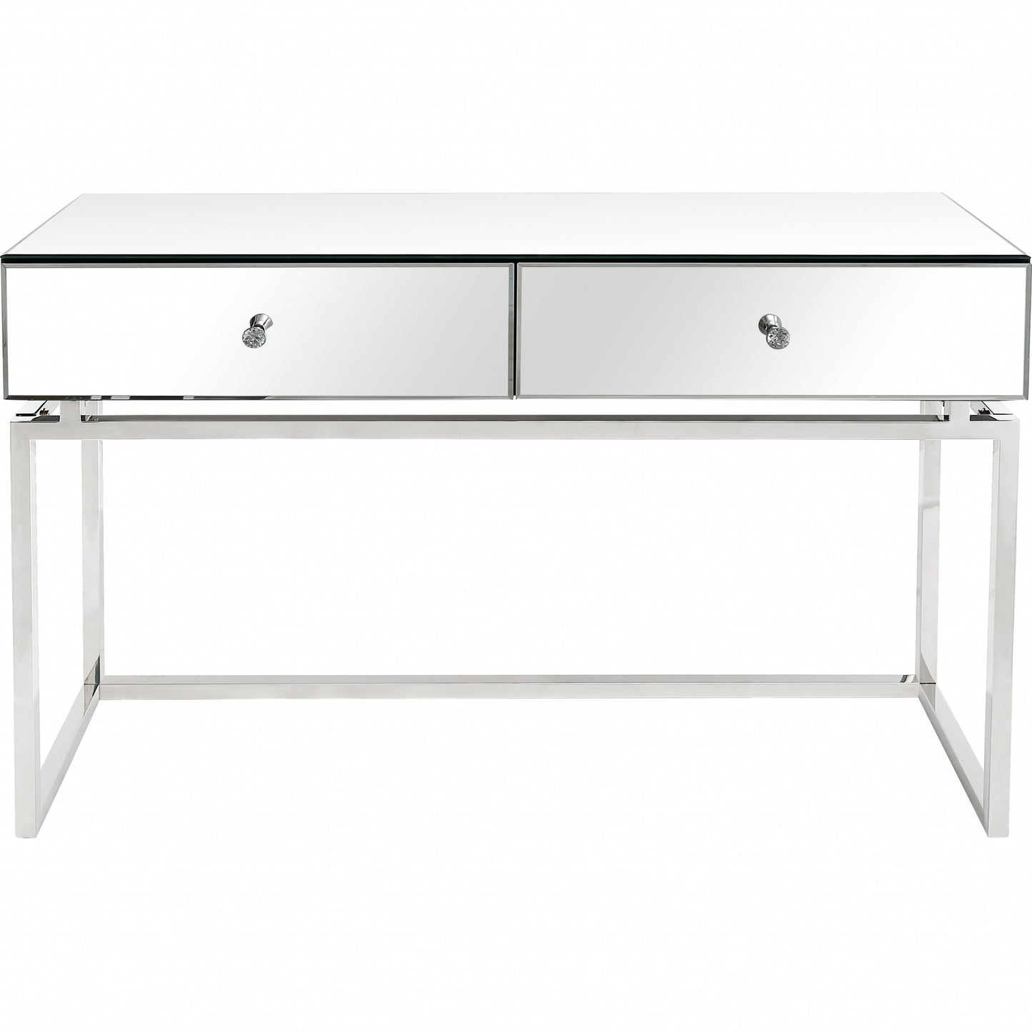 Silver Chic Mirror and Console Table By Homeroots | Console Tables | Modishstore - 7