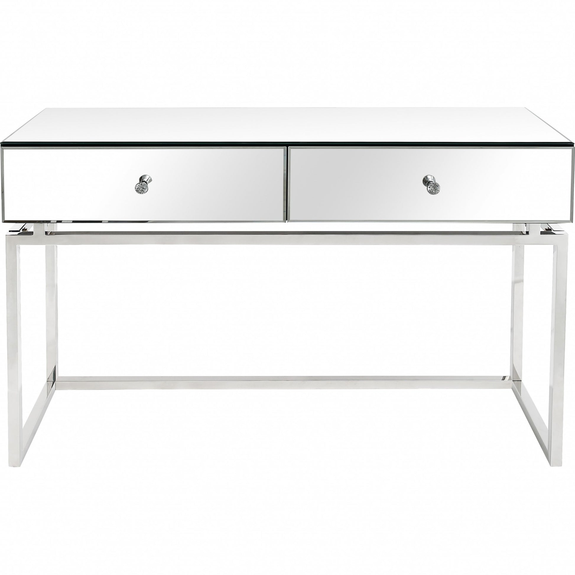 Silver Chic Mirror and Console Table By Homeroots | Console Tables | Modishstore - 7