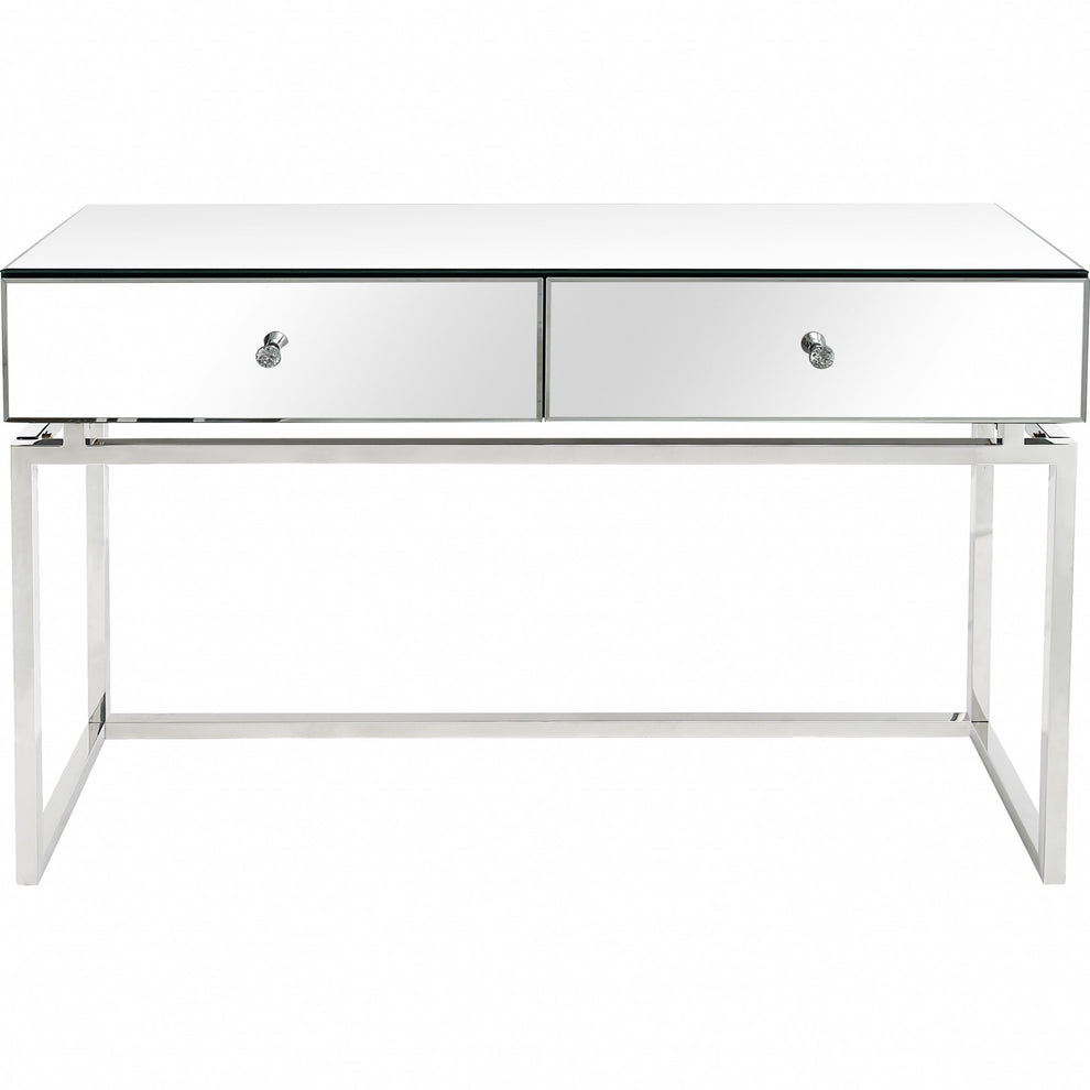 Silver Chic Mirror and Console Table By Homeroots | Console Tables | Modishstore - 7