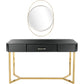 Black and Gold Mirror and Console Table By Homeroots | Console Tables | Modishstore