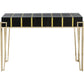 Gold and Black Sqaured Console Table By Homeroots | Console Tables | Modishstore - 3