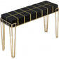 Gold and Black Sqaured Console Table By Homeroots | Console Tables | Modishstore - 4