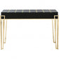 Gold and Black Sqaured Console Table By Homeroots | Console Tables | Modishstore - 6
