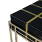 Gold and Black Sqaured Console Table By Homeroots | Console Tables | Modishstore - 7