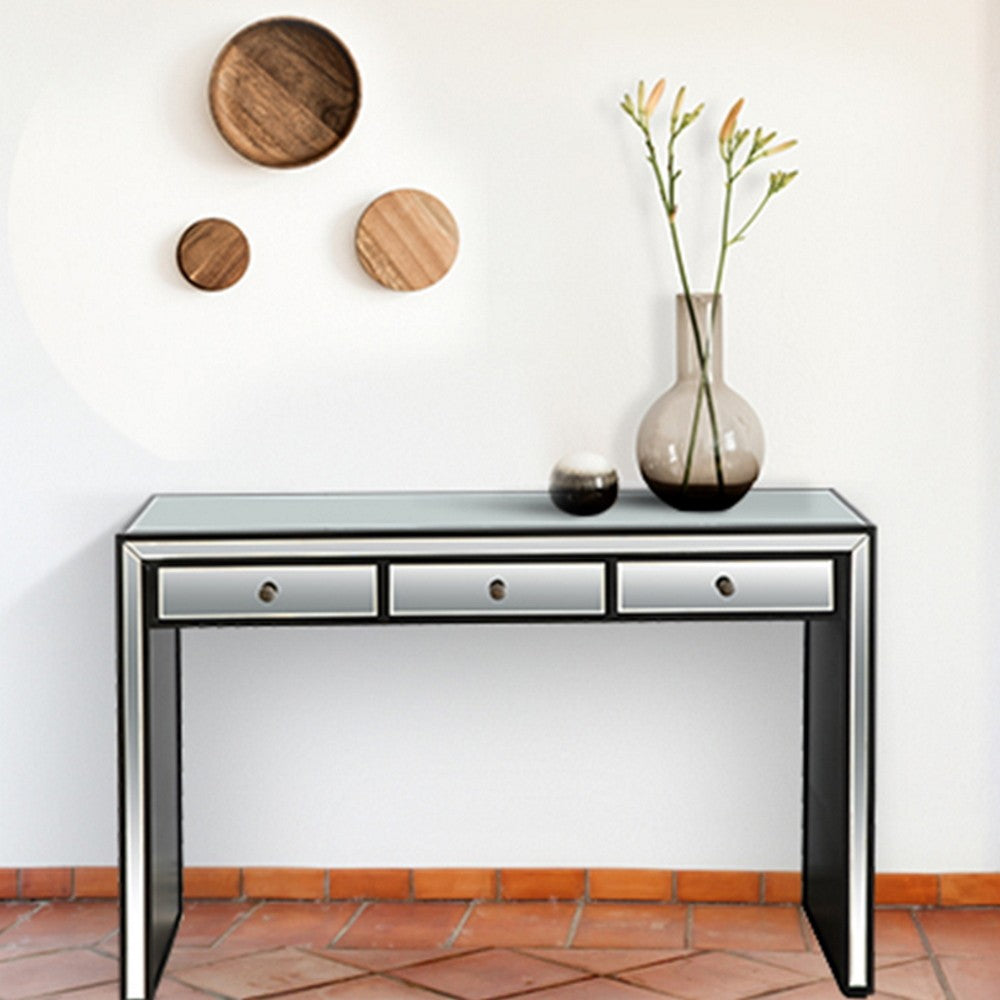 Bold and Black Console Table By Homeroots