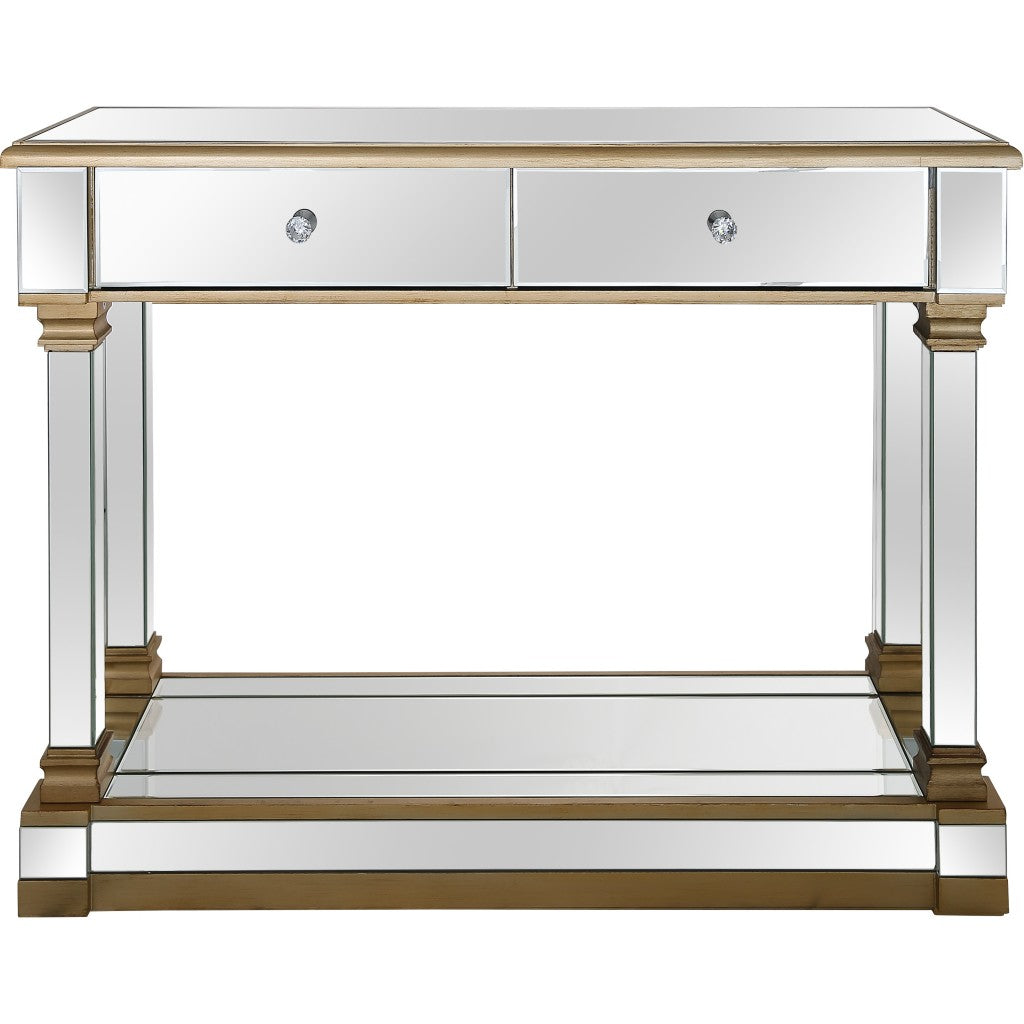 Gold Accent Console Table By Homeroots | Console Tables | Modishstore