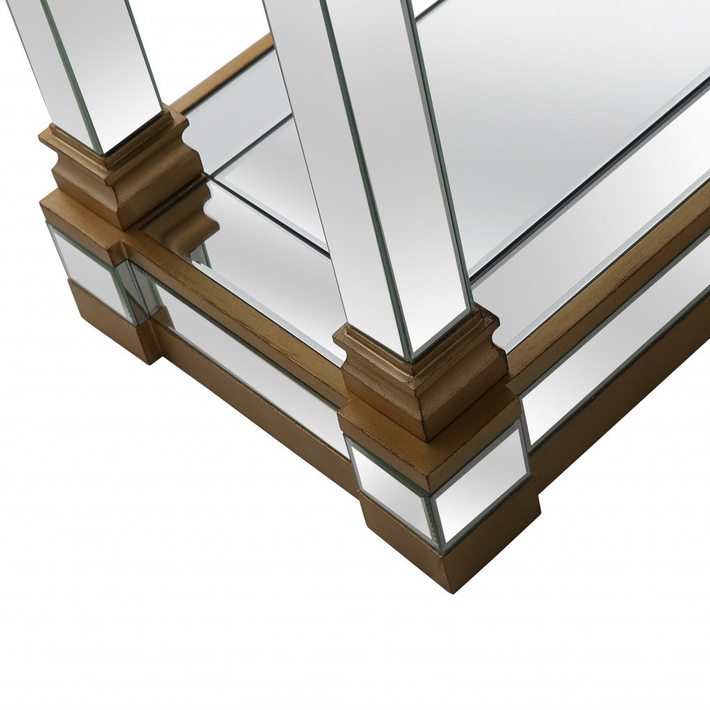 Gold Accent Console Table By Homeroots | Console Tables | Modishstore - 7