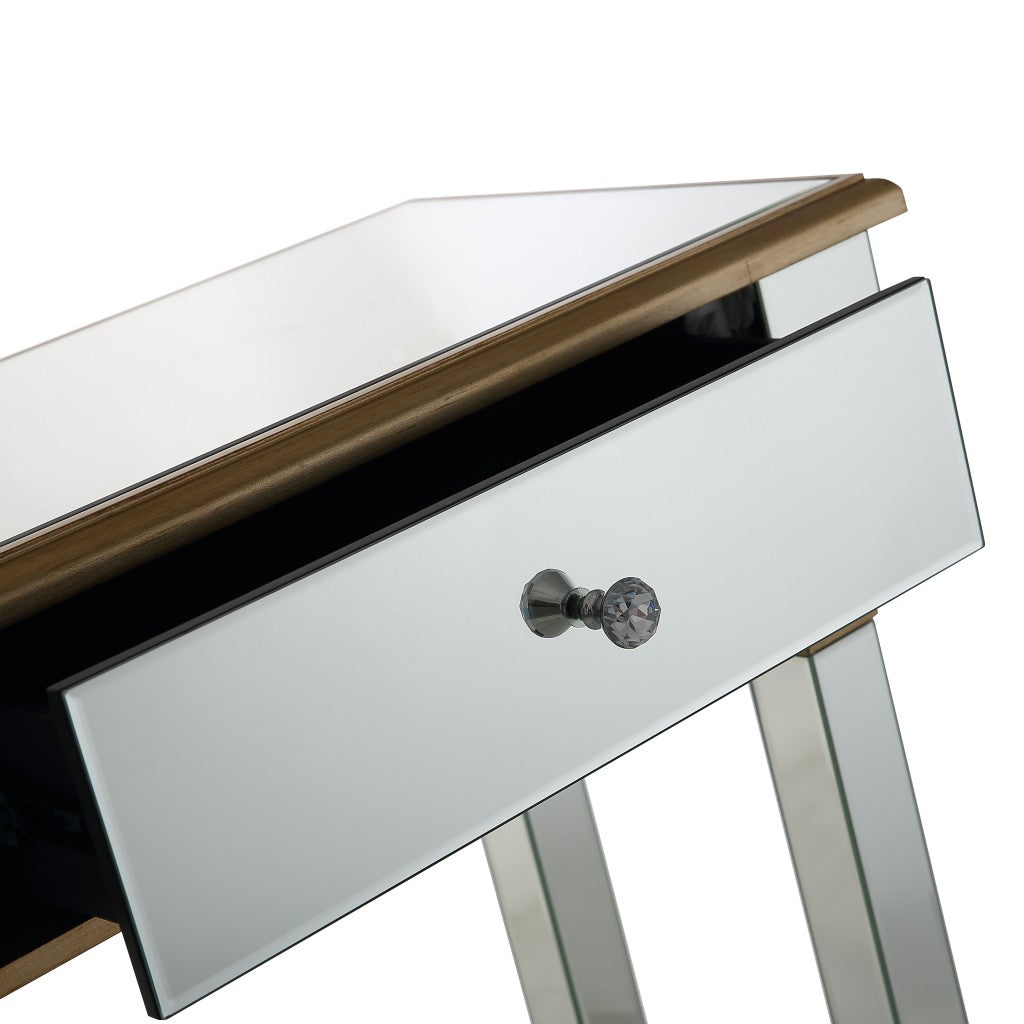 Gold Accent Console Table By Homeroots