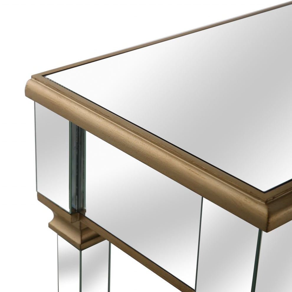 Gold Accent Console Table By Homeroots | Console Tables | Modishstore - 9