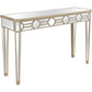 Gold Trimmed Mirrored Console Table By Homeroots | Console Tables | Modishstore - 2
