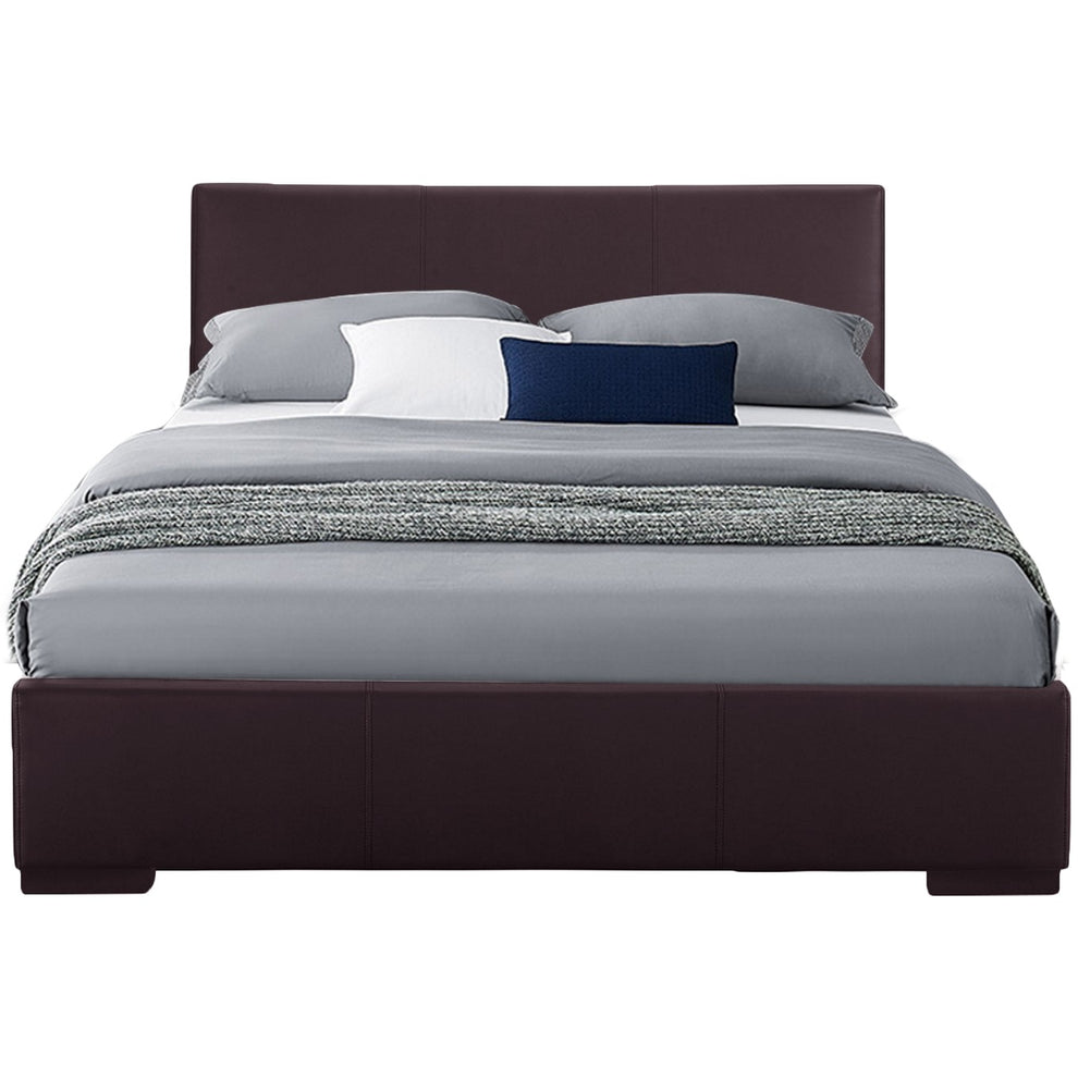 Brown Platform King Bed By Homeroots | Beds | Modishstore - 2