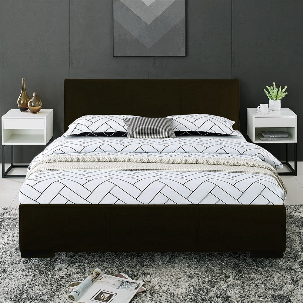 Black Platform Twin Bed By Homeroots | Beds | Modishstore