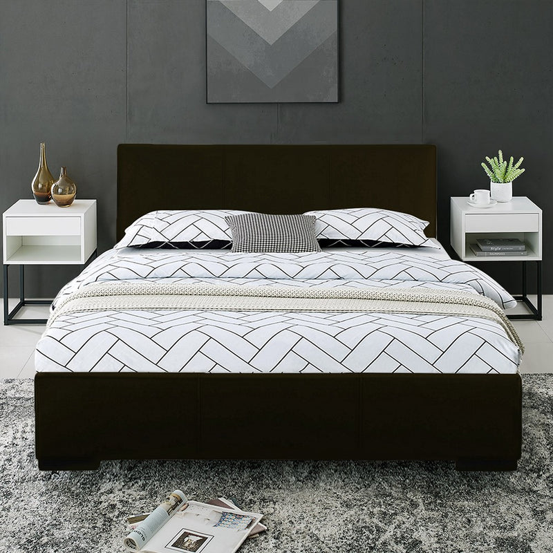 Black Platform King Bed By Homeroots - 396992 | Beds | Modishstore