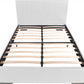 White Platform Full Bed By Homeroots | Beds | Modishstore - 4