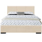 Beige Platform Full Bed By Homeroots | Beds | Modishstore