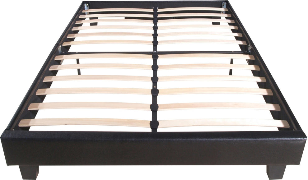 Black Platform Queen Bed By Homeroots - 397005 | Beds | Modishstore - 4