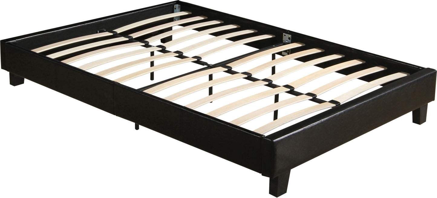 Black Platform Queen Bed By Homeroots - 397005 | Beds | Modishstore - 4