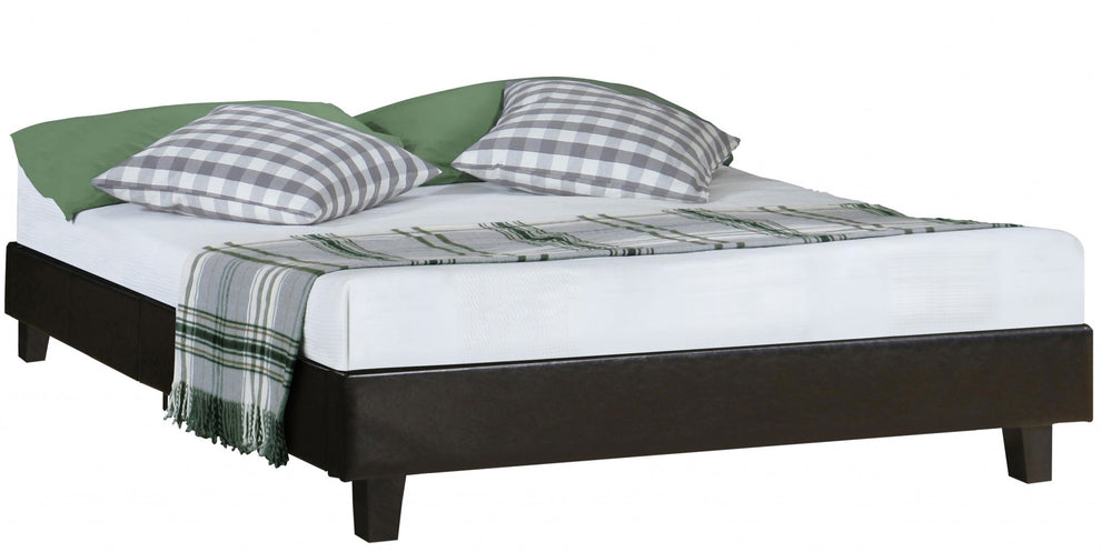 Black Platform Queen Bed By Homeroots - 397005 | Beds | Modishstore - 6