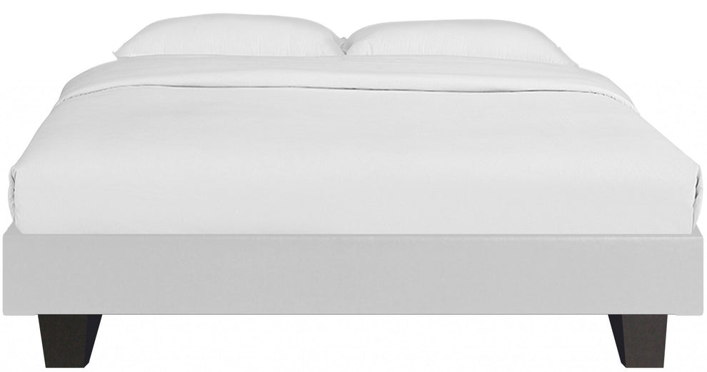 White Platform Queen Bed By Homeroots - 397007 | Beds | Modishstore - 2