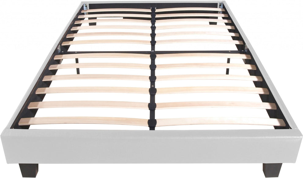 White Platform Queen Bed By Homeroots - 397007 | Beds | Modishstore - 4