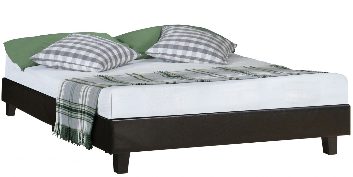 Black Platform Queen Bed With Two Nightstands By Homeroots - 397009 | Beds | Modishstore - 3