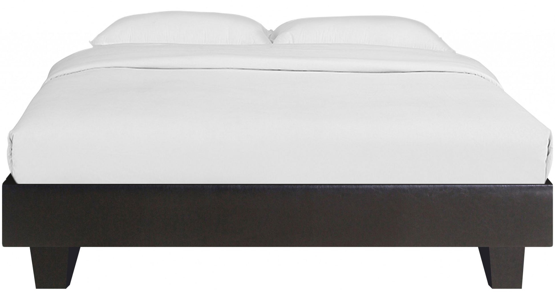 Black Platform Queen Bed With Two Nightstands By Homeroots - 397009 | Beds | Modishstore - 4
