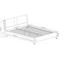 White Platform Queen Bed By Homeroots - 397013 | Beds | Modishstore - 7