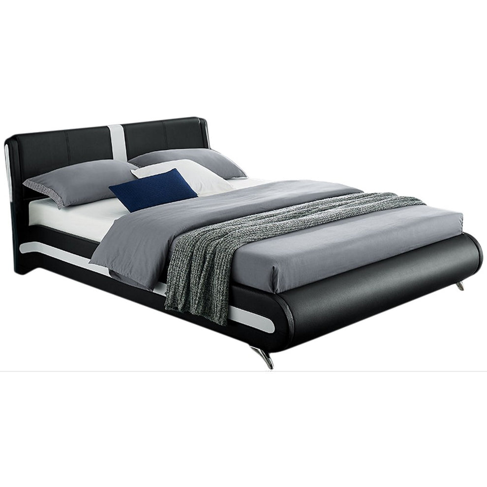 Black Platform King Bed By Homeroots - 397016 | Beds | Modishstore - 3