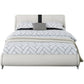 White Platform Queen Bed With Two Nightstands By Homeroots - 397017 | Beds | Modishstore - 3