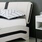 White Platform Queen Bed With Two Nightstands By Homeroots - 397017 | Beds | Modishstore - 8