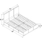 Brown Upholstered Full Platform Bed By Homeroots | Beds | Modishstore - 4