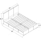 Black Upholstered Queen Platform Bed By Homeroots | Beds | Modishstore - 4