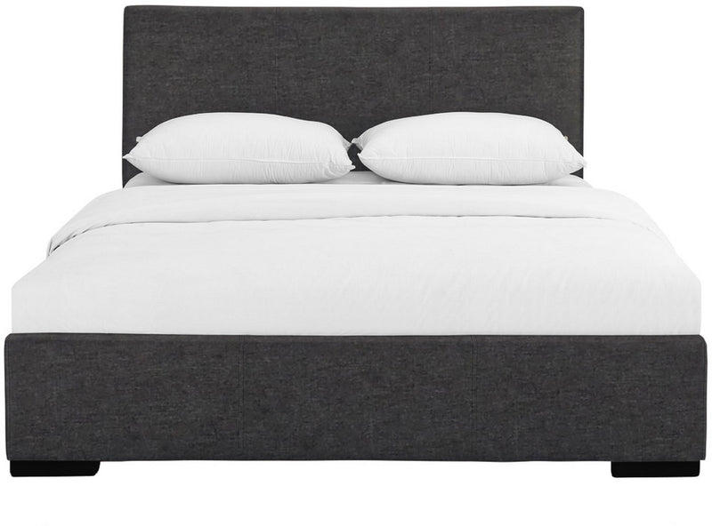 Grey Upholstered Queen Platform Bed By Homeroots | Beds | Modishstore