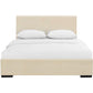 Beige Upholstered Twin Platform Bed By Homeroots | Beds | Modishstore