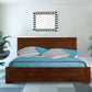 Walnut Wood Twin Platform Bed By Homeroots - 397079 | Beds | Modishstore - 3