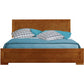Oak Wood Full Platform Bed By Homeroots - 397084 | Beds | Modishstore