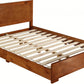 Cherry Wood Twin Platform Bed By Homeroots - 397087 | Beds | Modishstore - 2